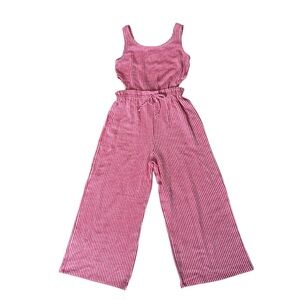 Pink Striped Kids One Piece